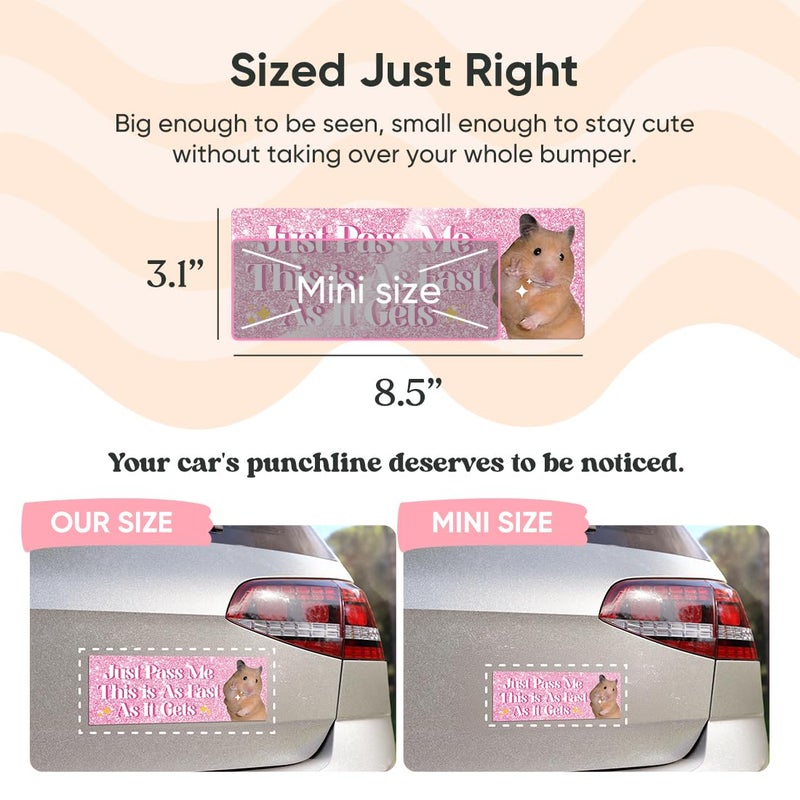 Yoppix 10PCS Funny Car Bumper Magnet, Student Driver Magnet Prank Magnetic Sticker for Car Truck Metal, Hot Girls Hit Curbs New Driver Please Be Patient Waterproof Reusable - Image 4