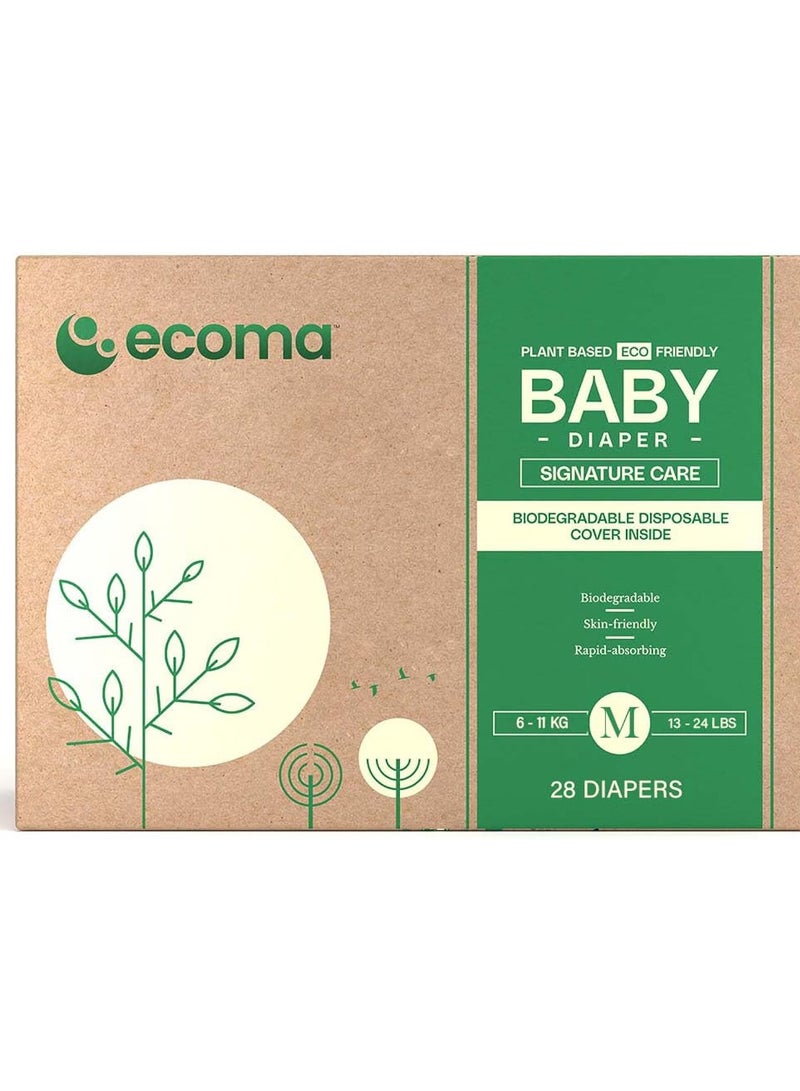 Plant Based, Hypoallergenic Baby Diapers Size 3(6-11Kg), Medium | Chemical Free | Day & Overnight | Luxuriously Soft| Suitable for Sensitive Skin | Unscented | Hygienically Sealed | 45% plant based