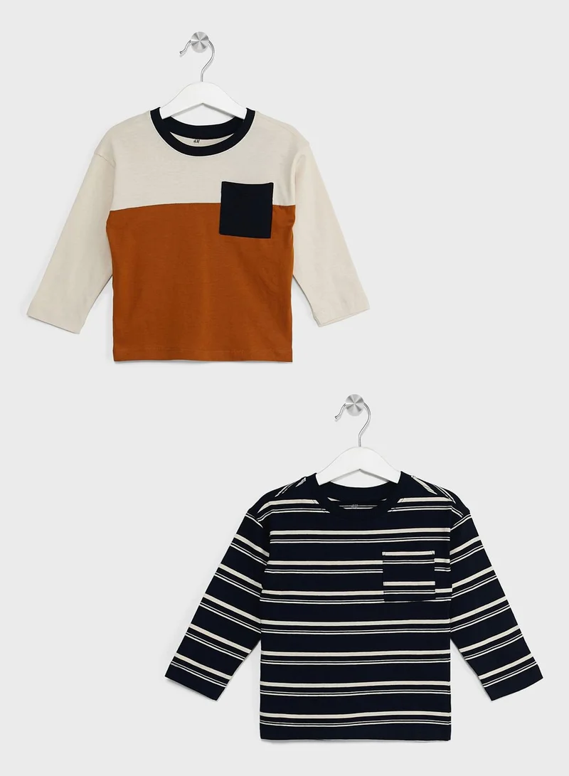 H&M Kids 2 Pack Assorted Jersey T-Shirt