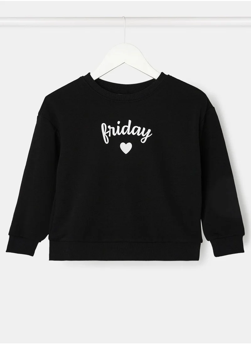 ONLY Kids Friday Long Sleeve Sweatshirt