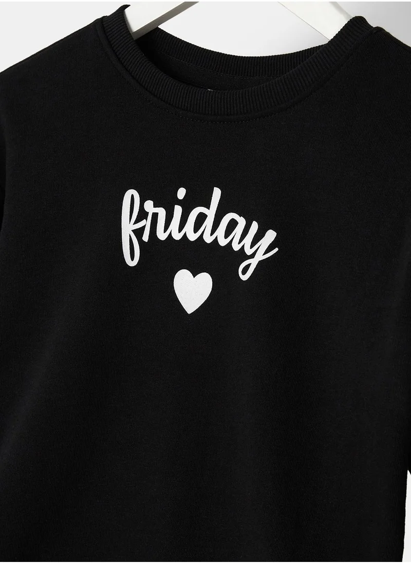 ONLY Kids Friday Long Sleeve Sweatshirt