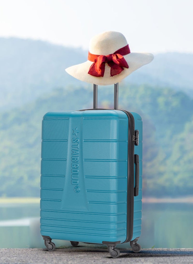 ستارجولد 4 عبوات من عربة أمتعة مقفلة ذات رقم دوار للجانب الصلب - Image 2