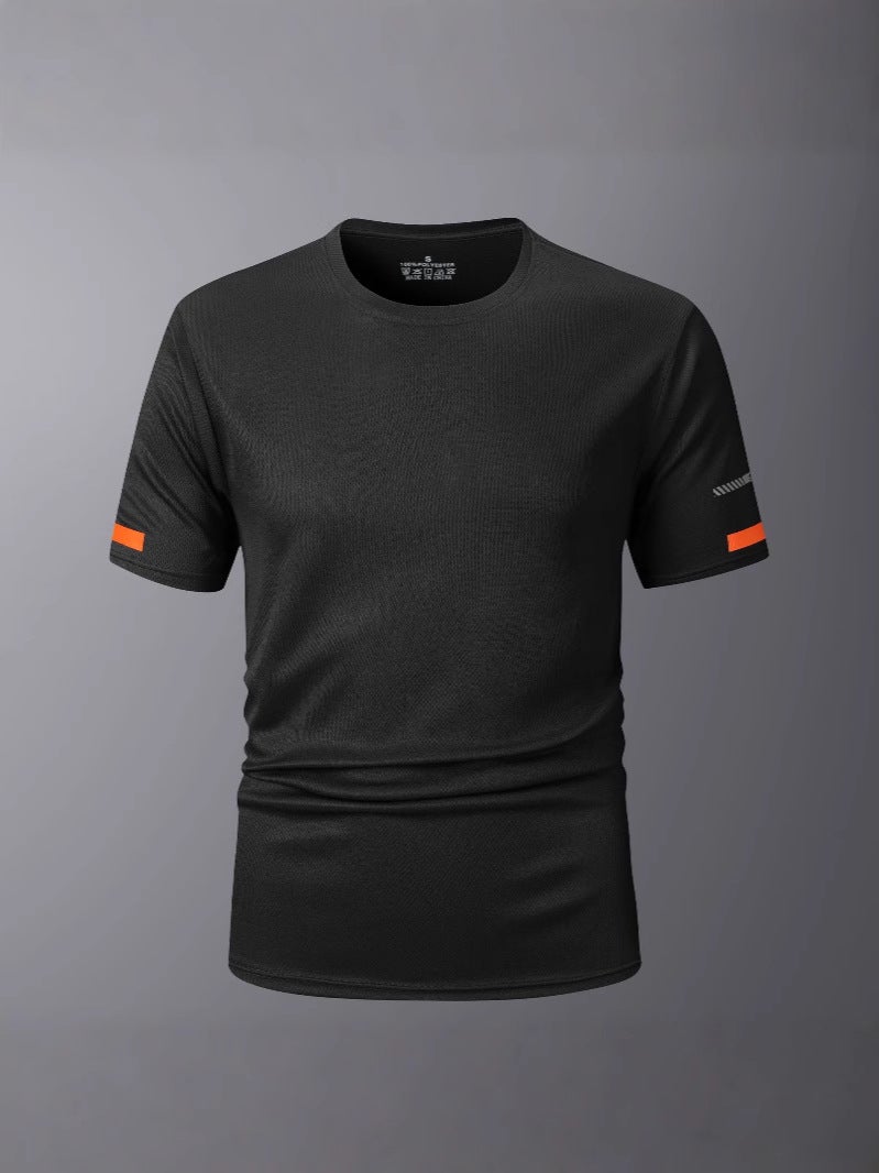 Cross-Border Summer Outdoor Large Size Sports T-Shirt Men''s Size Thin Breathable Short-Sleeved Casual Quick-Drying Fitness T-Shirt - Image 3