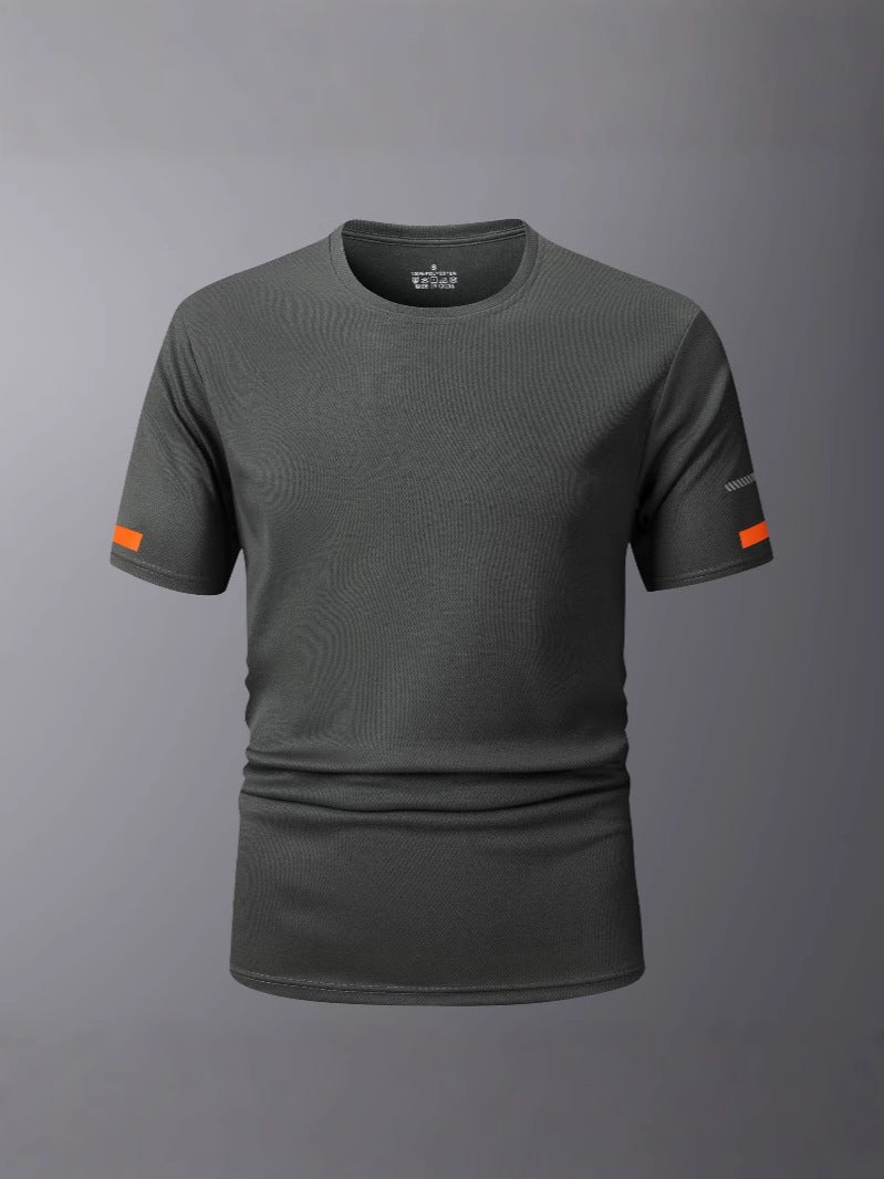 Cross-Border Summer Outdoor Large Size Sports T-Shirt Men''s Size Thin Breathable Short-Sleeved Casual Quick-Drying Fitness T-Shirt - Image 5