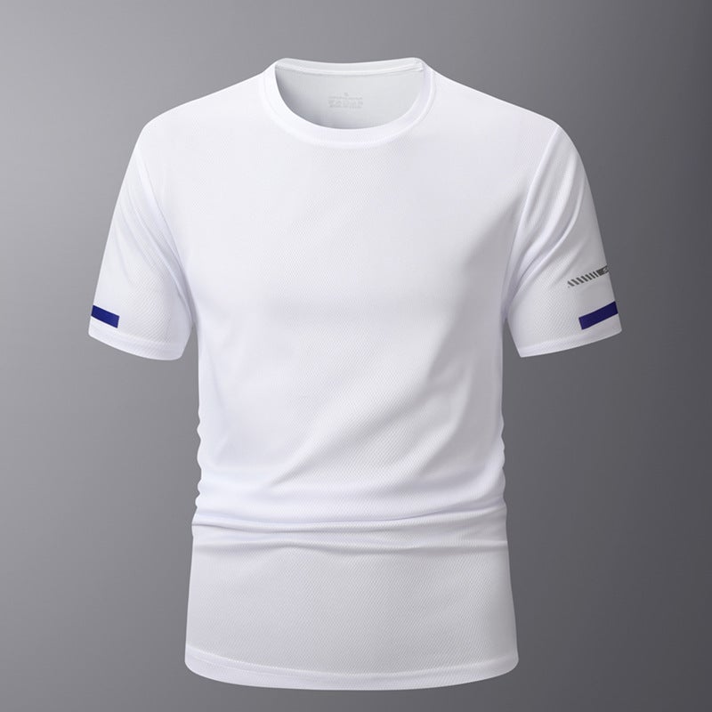 Cross-Border Summer Outdoor Large Size Sports T-Shirt Men''s Size Thin Breathable Short-Sleeved Casual Quick-Drying Fitness T-Shirt - Image 1