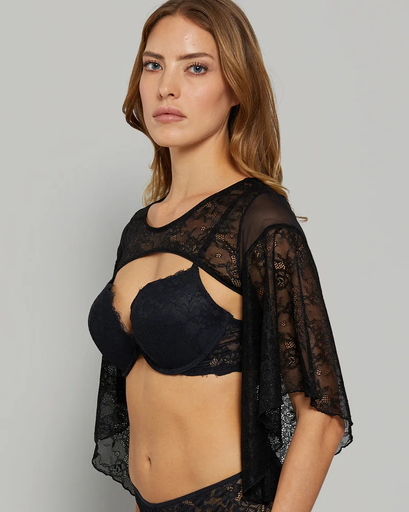 Isla & Evie La Senza Bolero Sexy Black Costume Bra