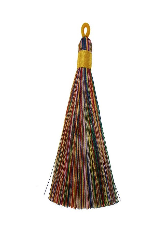 PAMIR TONG 16pcs 8cm Chinese Knot Tassels Handmade Rayon Silk Tassels Jewelry Supplies (Rainbow) - Image 2