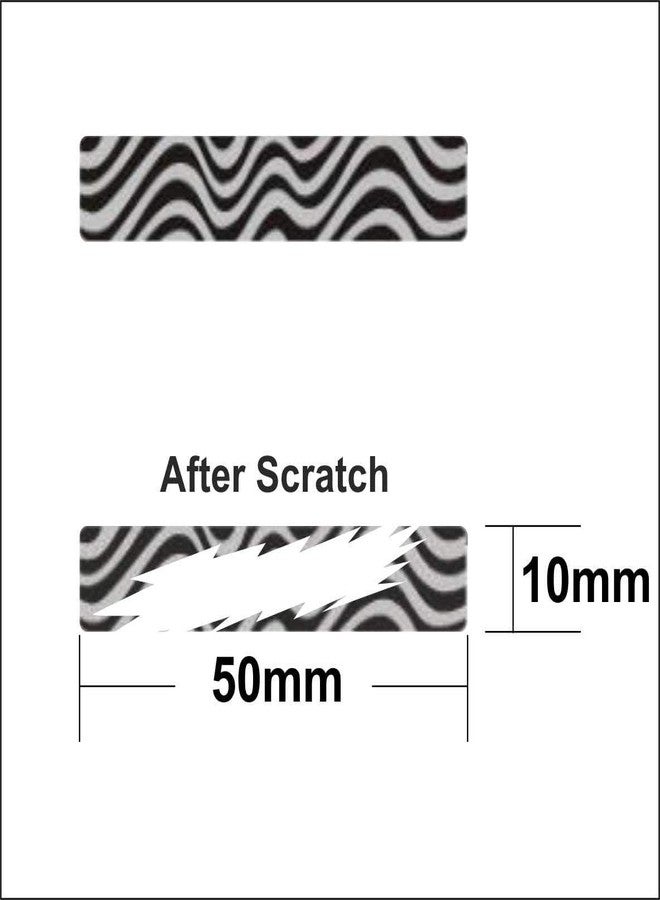 Scratch Off Label and Sticker Sheets Zebra Colour (Size - 50 Mm * 10 Mm Qty 200 Labels) - Image 3