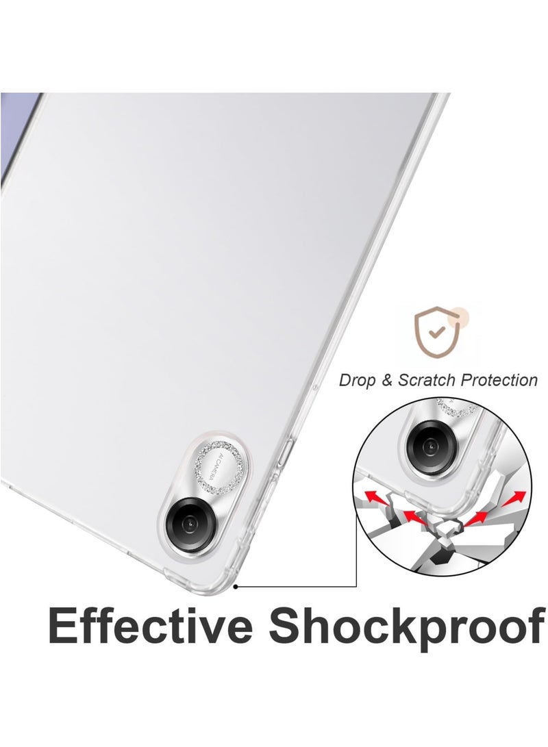 VKL Case Compatible with Honor Pad X8 Pro/Honor Pad X9 11.5inch Case, Slim Lightweight Protective Case Smart Cover Shockproof Cover with Clear Back Shell w/Pencil Holder (Lavender) - Image 5
