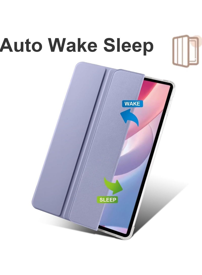 VKL Case Compatible with Honor Pad X8 Pro/Honor Pad X9 11.5inch Case, Slim Lightweight Protective Case Smart Cover Shockproof Cover with Clear Back Shell w/Pencil Holder (Lavender) - Image 2