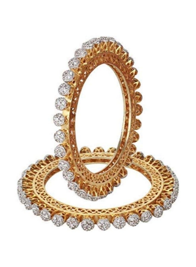 YouBella أساور يوبلا للنساء أساور تقليدية أنيقة باكشلي من الماس الأمريكي للنساء والفتيات (2.6) - Image 1