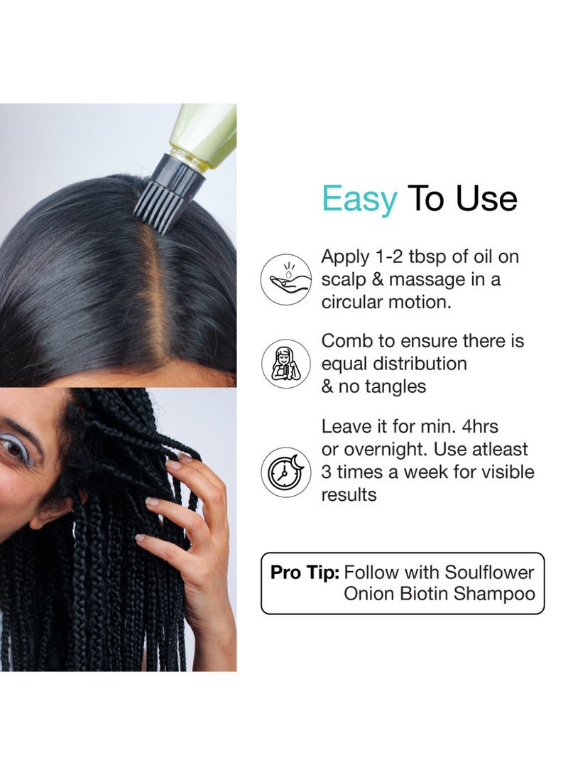 Soulflower Tea Tree Dandruff Treatment Oil For Hair And Scalp, Controls Hair Loss, 100% Pure, Natural, Coldpressed, Enriched With Tea Tree Essential Oil, Vegan - Image 4