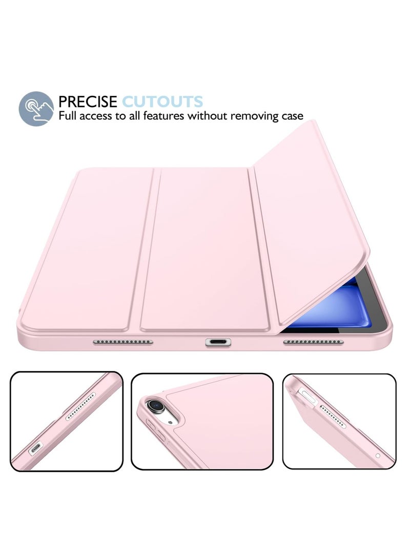 MIGOFAST IPad Air 11 Inch Case M2 2024  iPad Air 5th/4th Generation Case 2022/2020 10.9 Inch with Pencil Holder, Trifold Stand Smart Case Baby Pink - Image 4