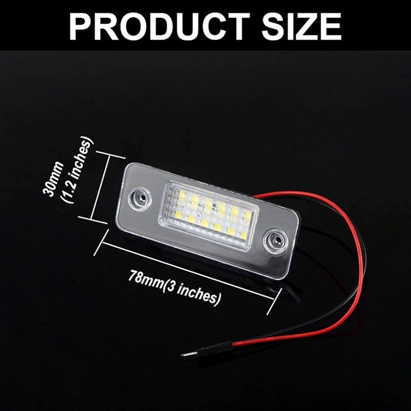 DEMULAX Error Free White License Plate Light for A8 D3 - Image 3