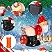 Wovnet 2 Pcs Christmas Santa Claus Bubble Machine Automatic Blowing Machine Santa Blower with Music Flashing Lights for Xmas Gift Indoor Outdoor ActivityRed - Image 4