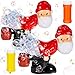 Wovnet 2 Pcs Christmas Santa Claus Bubble Machine Automatic Blowing Machine Santa Blower with Music Flashing Lights for Xmas Gift Indoor Outdoor ActivityRed - Image 2