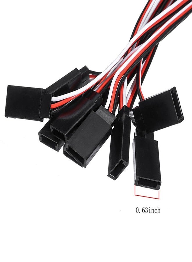 Ltvystore 55Pcs 6Sizes Male to Female 3 Pin Servo Extension Wire Cable Compatible for Futaba JR RC Servo Extension Connection Control Parts - Image 4