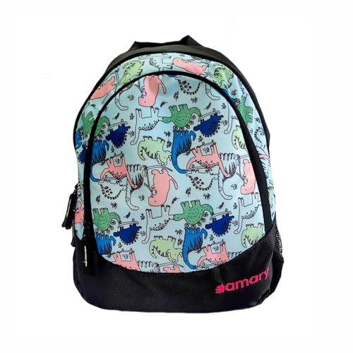 AMARY Dino Kids School Bag Small â€“ Compact & Lightweight Backpack with Fun Dinosaur Design | Ideal for Preschool & Kindergarten - Image 1