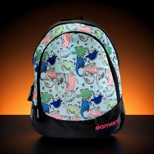AMARY Dino Kids School Bag Small â€“ Compact & Lightweight Backpack with Fun Dinosaur Design | Ideal for Preschool & Kindergarten - Image 2
