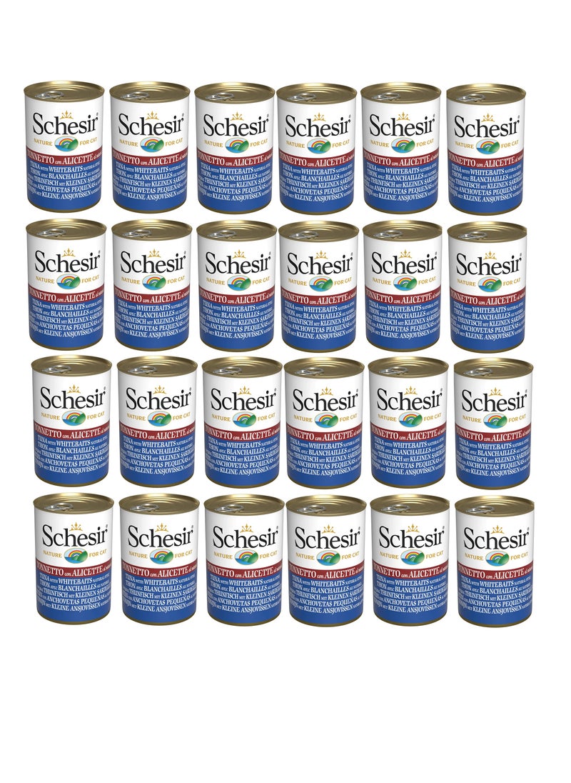 24Pc Tuna With Whitebait Adult Cat Wet Food 140g