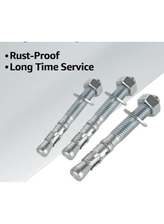 Concrete Anchors – GI Through Bolt Wedge Anchor Bolts for Concrete - KYLAQ (5, 16MM x 150MM) - Image 4