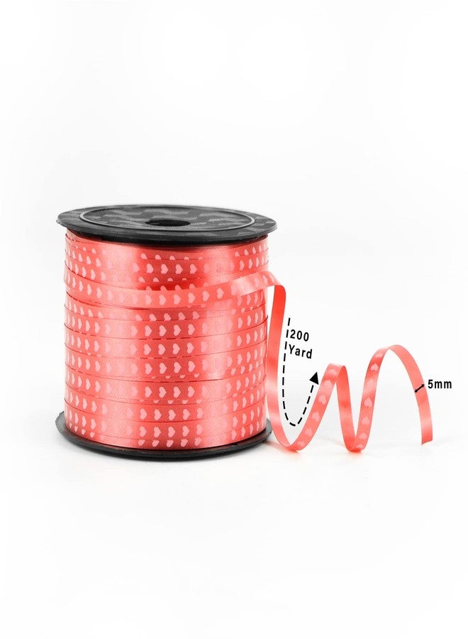 GARNETIN 400 Yard Valentine's Day Red White Curling Ribbon Heart Pattern Ribbon for Gift Wrapping Balloon String Valentines Decorations Birthday Party Supplies Crafts DIY Decorations 5mm - Image 5