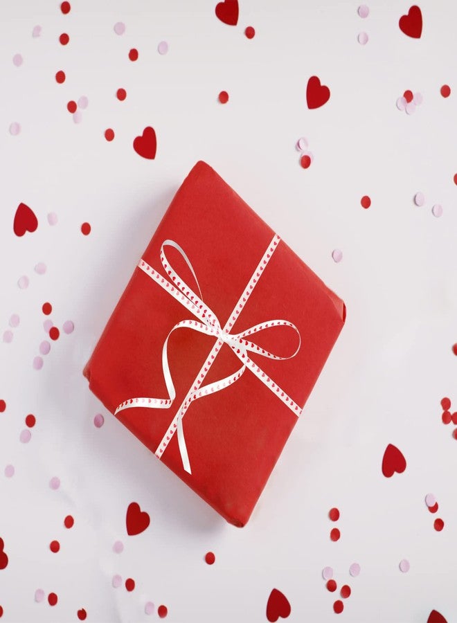 GARNETIN 400 Yard Valentine's Day Red White Curling Ribbon Heart Pattern Ribbon for Gift Wrapping Balloon String Valentines Decorations Birthday Party Supplies Crafts DIY Decorations 5mm - Image 3