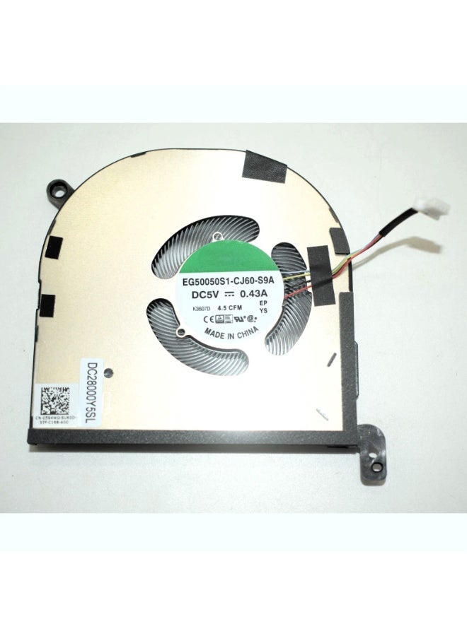Replacement New Laptop CPU Cooling Fan for Dell XPS 9520 Precision 5570 Series 0594WG EG50050S1-CJ60-S9A DC28000Y5SL DC5V - Image 1
