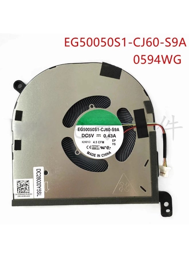 Replacement New Laptop CPU Cooling Fan for Dell XPS 9520 Precision 5570 Series 0594WG EG50050S1-CJ60-S9A DC28000Y5SL DC5V - Image 5