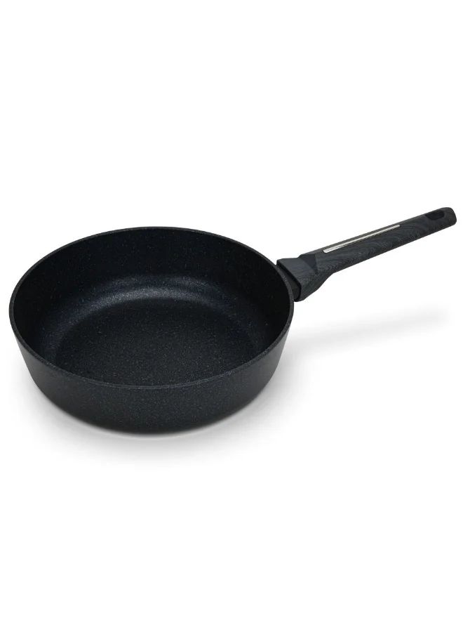 DANUBE HOME Fissman Deep Frying Pan Ferro 24X7Cm With Induction Bottom Aluminium With Non-Stick Coating Durable And Heat-Resistant Perfect For Frying Searing And Cooking