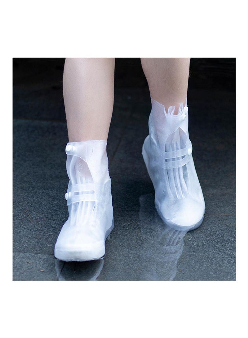 NIBEMINENT Portable Non-Slip Rain Boot Cover L Transparent - Image 2