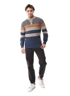 Andora Fly Zipper Button Cargo Pants_Charcoal  - Image 5