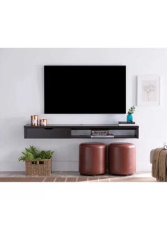 MDF TV Table Black - 180x30x22 cm