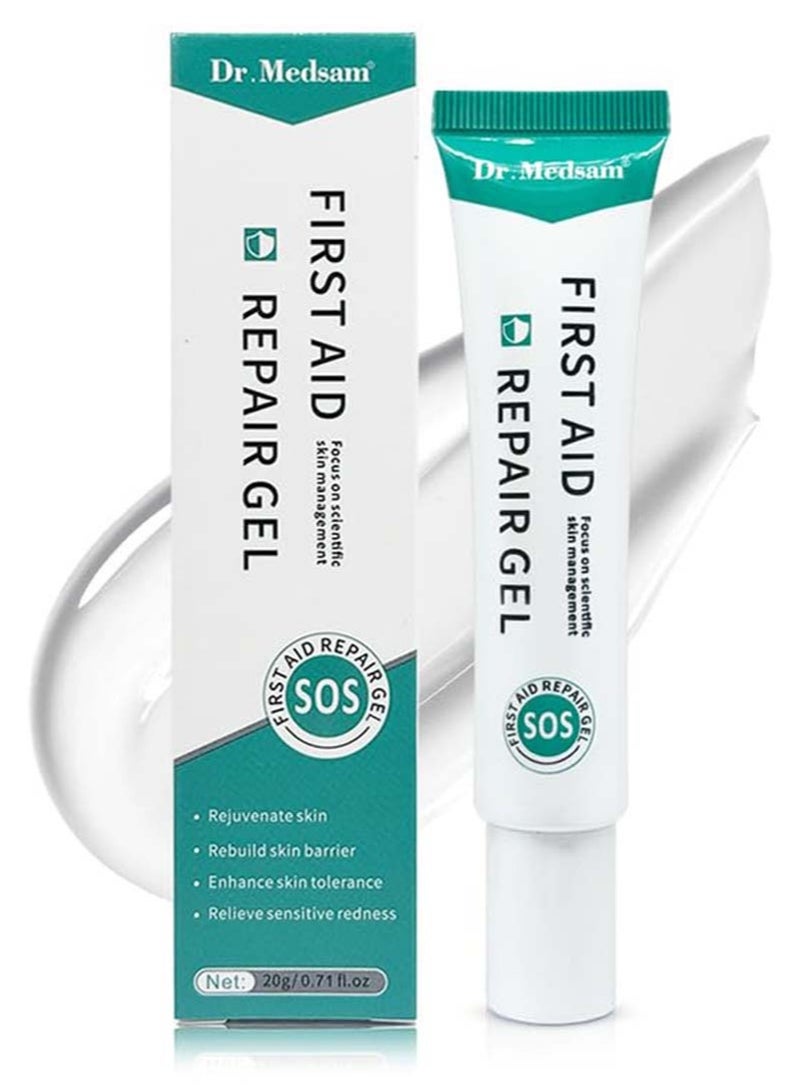 Dr.MEDSAM First Aid Repair Gel, Hydrogel First Aid Ointment for Sunburn, Dull Skin, Rough, Sensitive Fragile, Dry, Coarse Pore, Enhance Skin Tolerance Relieve Sensitive Redness 20g/0.71Oz - Image 1