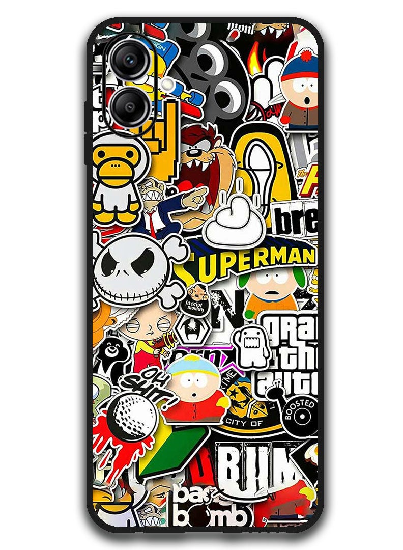 Theodor Protective Case Anti Scratch Shock Proof Bumper Cover For Samsung Galaxy A06 superhero tags - Image 1