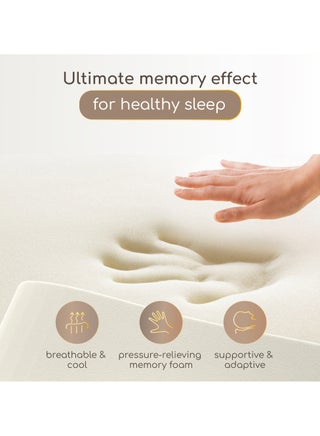 Comforto Classic Golden Piping Memory Foam Pillow 60x40x13 cm - view 4