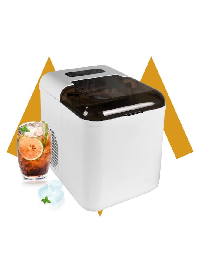 7MD Smart Ice Maker, Fast 6-8 Min Ice Production Machine, APP Remote Control Ice Maker with Automatic Cleaning, Compact Countertop Design for Home Office Kitchen, Energy Efficient Ice Machine - Image 1