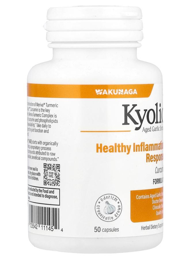 kyolic Aged Garlic Extract™ Curcumin 50 Capsules - Image 2