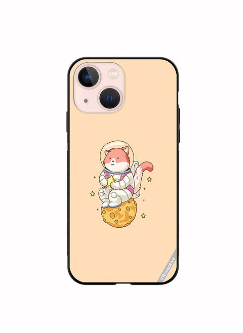 Protective Case Cover For Apple iPhone 14 Plus Astro Cat Design Multicolour
