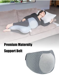 JJOVCE Premium Maternity Support Belt - Pregnancy Back Pain Relief & Sleep Aid, Comfortable Gray Belly Band for Pregnant Women, Adjustable Waist Support for All Trimesters  - Image 1