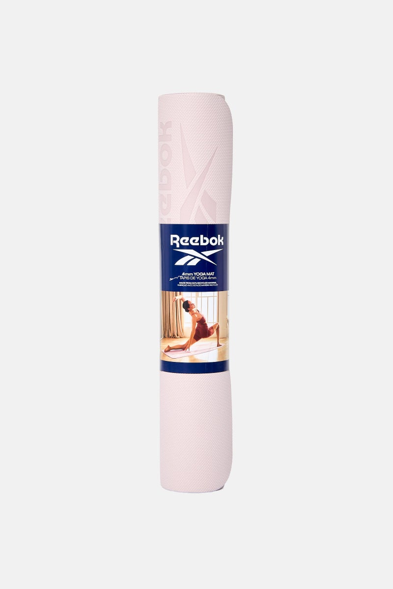 Reebok Women Brand Logo Fitness 4 mm Yoga Mat, Ash Lilac - Image 1