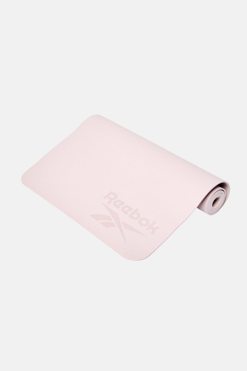 Reebok Women Brand Logo Fitness 4 mm Yoga Mat, Ash Lilac - Image 2