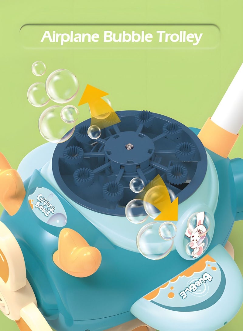 GROIC Bubble Lawn Mower Toys Machine Fun Bubbles Blowing with Lights Music Outdoor Car Push Toys,Aircraft Toys,Automatic Blower - Image 4