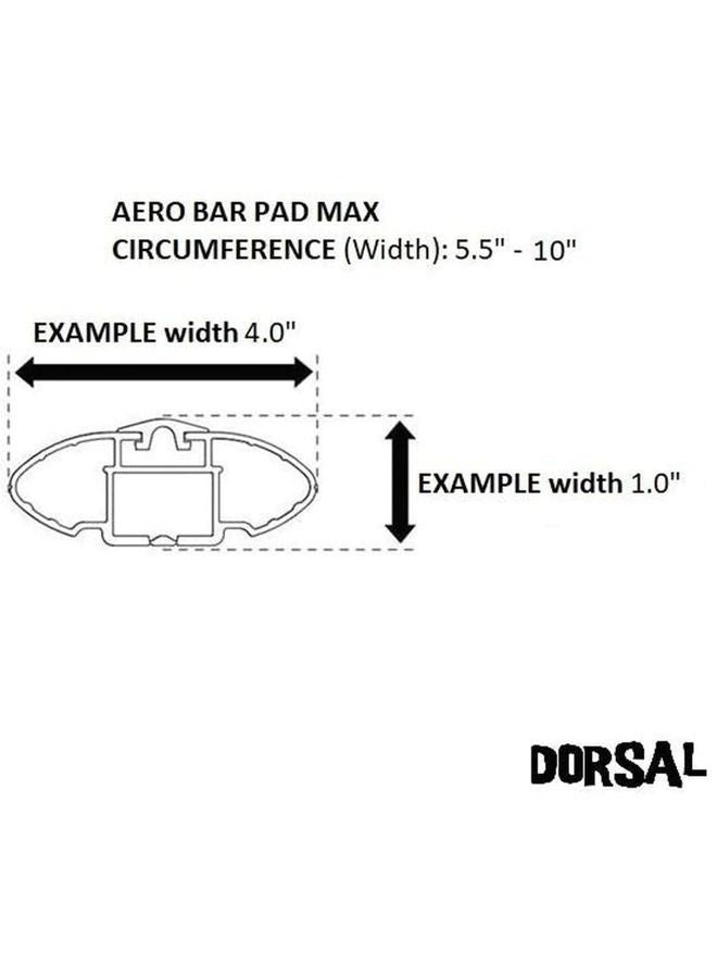 Dorsal Aero Roof Rack Pads - SunGuard (No Fade) for Factory and Wide Crossbars - Surfboards Kayaks Sups Snowboards 28" Black - Image 4