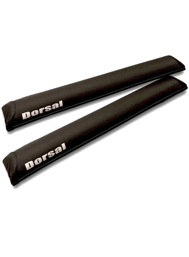 Dorsal Aero Roof Rack Pads - SunGuard (No Fade) for Factory and Wide Crossbars - Surfboards Kayaks Sups Snowboards 28" Black - Image 1