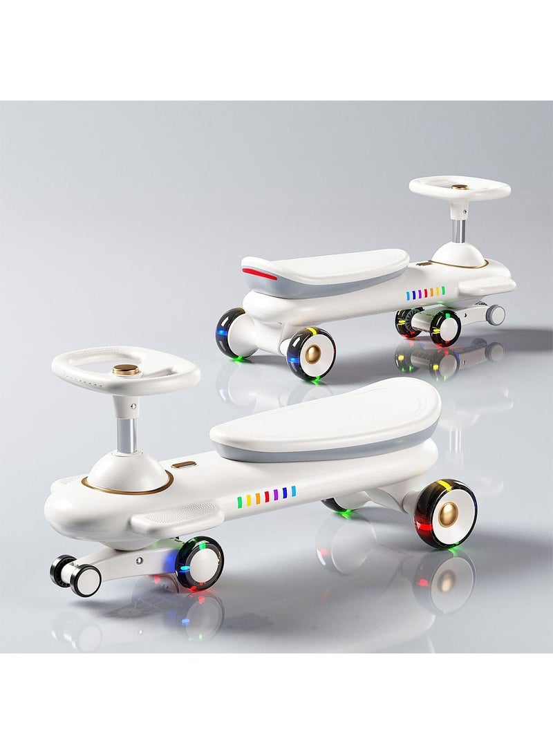 LIMOS Kids Twist Swing Car Ride On Scooter car with Double Bearing Lighting Wheel Ultra Strong Heavy Duty Unique Design - Image 1