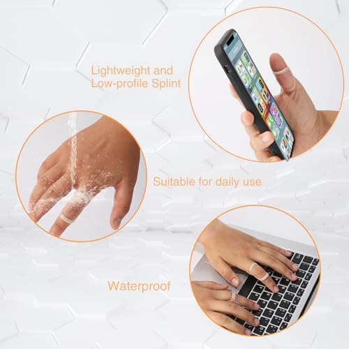 CAGSIG Oval Finger Splints, 5PCS Oval Trigger Finger Splint for Trigger/Mallet/Arthritis/Straightening, Trigger Finger Brace for Thumb Middle Pinky or Ring Finger -Size 3,4,5,6,7 - Image 4