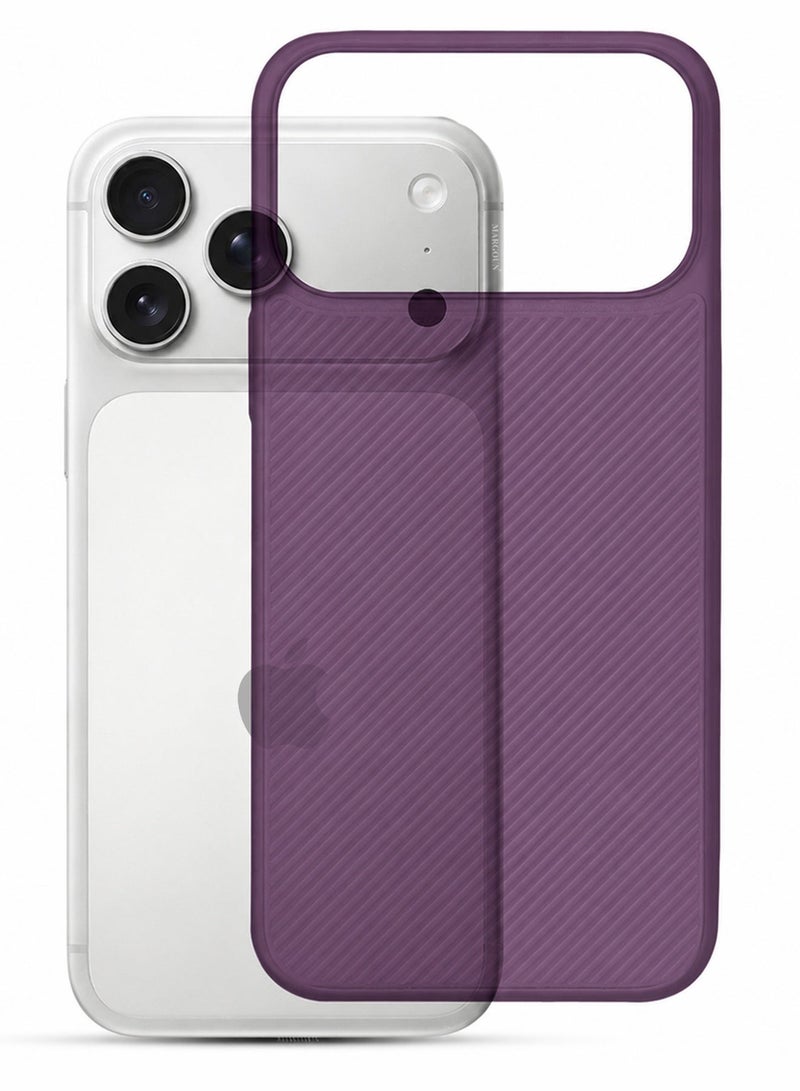 Case Cover for iPhone 17 Pro Max, Air Skin Line Design Back Cover, Sturdy Durable Ultra-Thin Case, Drop Protection Cover - Purple - Image 1