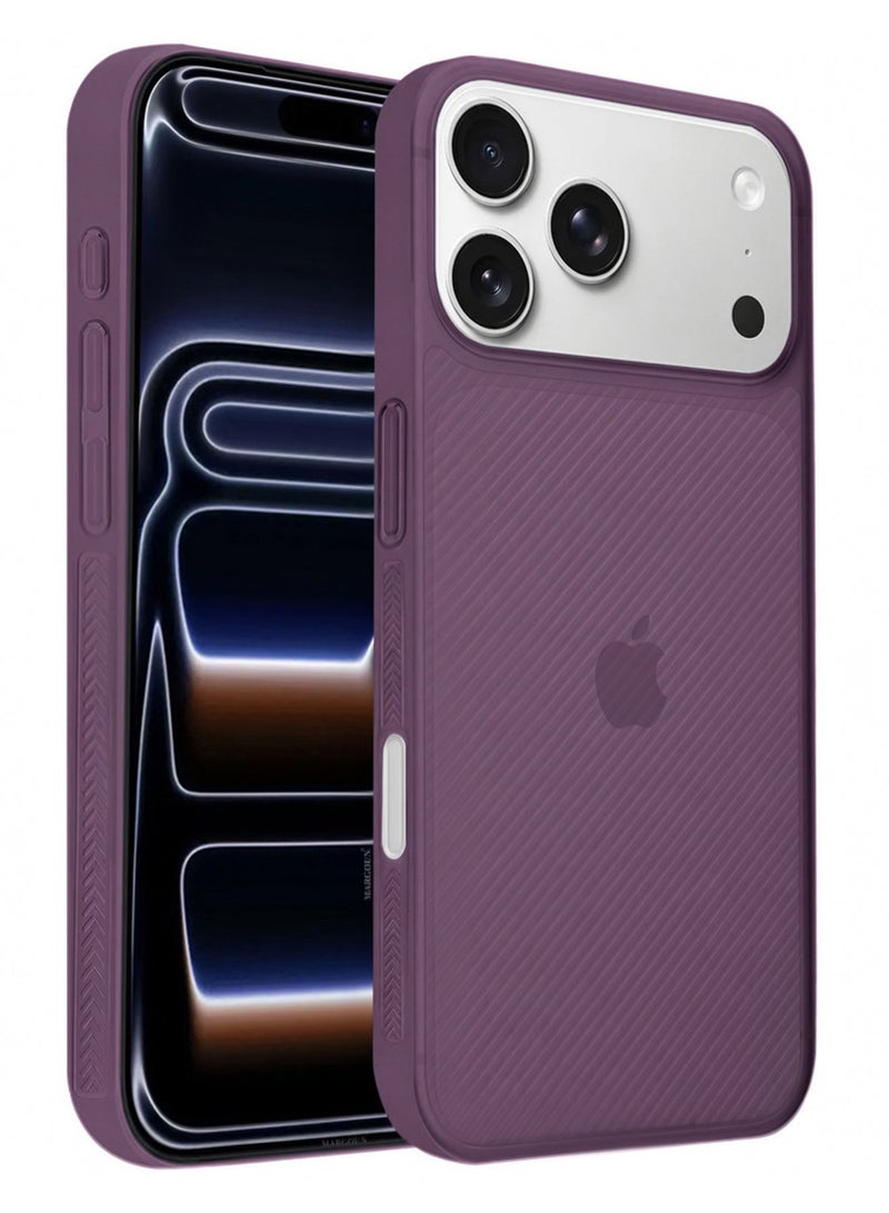 Case Cover for iPhone 17 Pro Max, Air Skin Line Design Back Cover, Sturdy Durable Ultra-Thin Case, Drop Protection Cover - Purple - Image 3