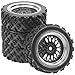 Share Goo ShareGoo RC 110 On Road Tires Wheel 12mm Hex Plastics Rims Compatible with Tamiya TT01 TT02 Kyosho Sakura D3 Traxxas 4Tec 20 110 RC On Road Racing Touring Car OD 72mm - Image 4